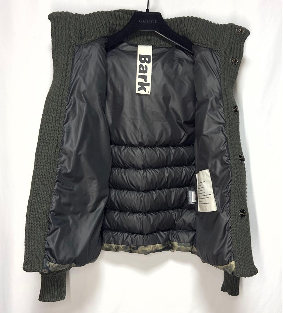★鑑定済★美品★Bark★バーク★ダッフルコート★ニット★カモフラ★迷彩★