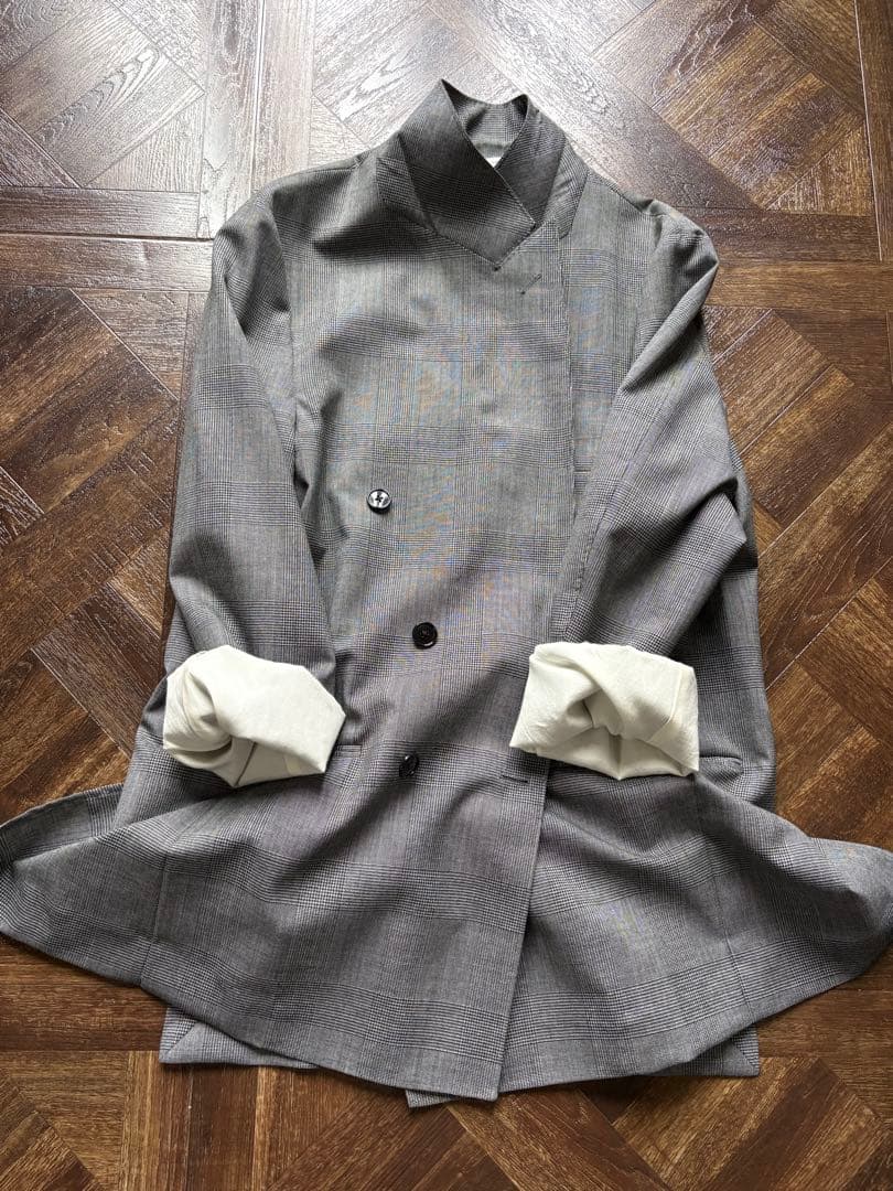 COUTURED'ADAM グレンチェックダブルジャケット二宮こずえさん着用