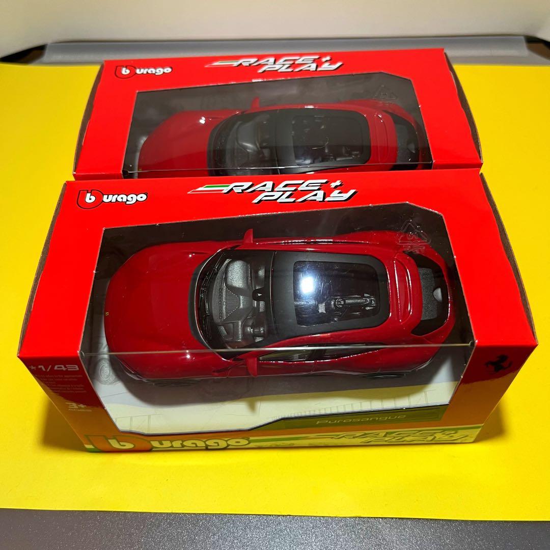 1/43 フェラーリ　プロサングエ　ブラーゴ　ミニカー　2台セット
