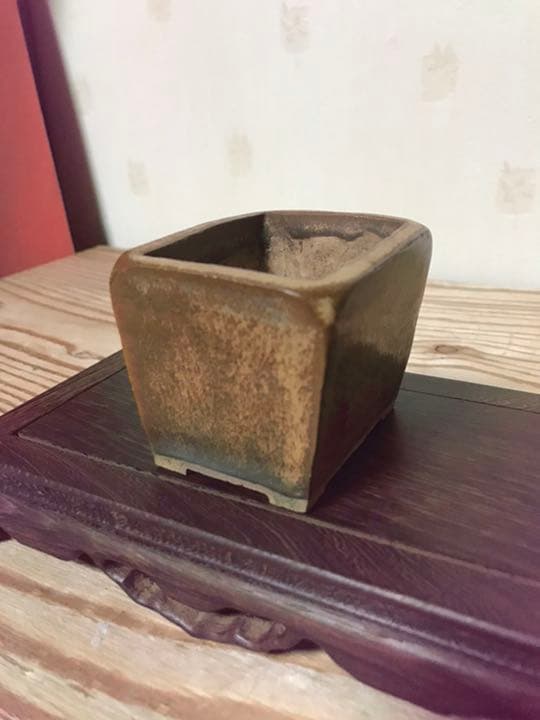 1370 盆栽　盆栽鉢　植木鉢　ミニ鉢　和鉢　暁