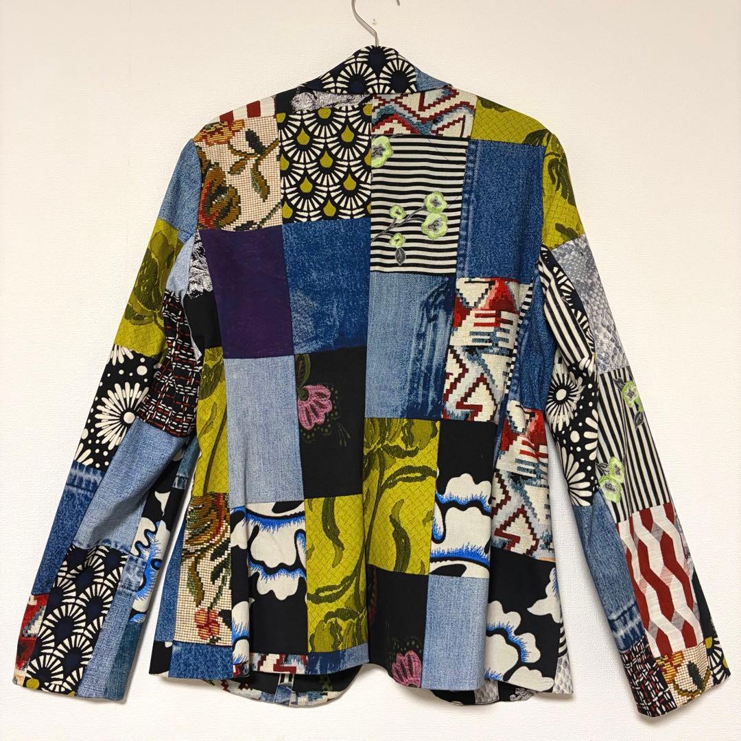Desigual デシグアル デニムパッチワーク テーラードジャケット ブレザー