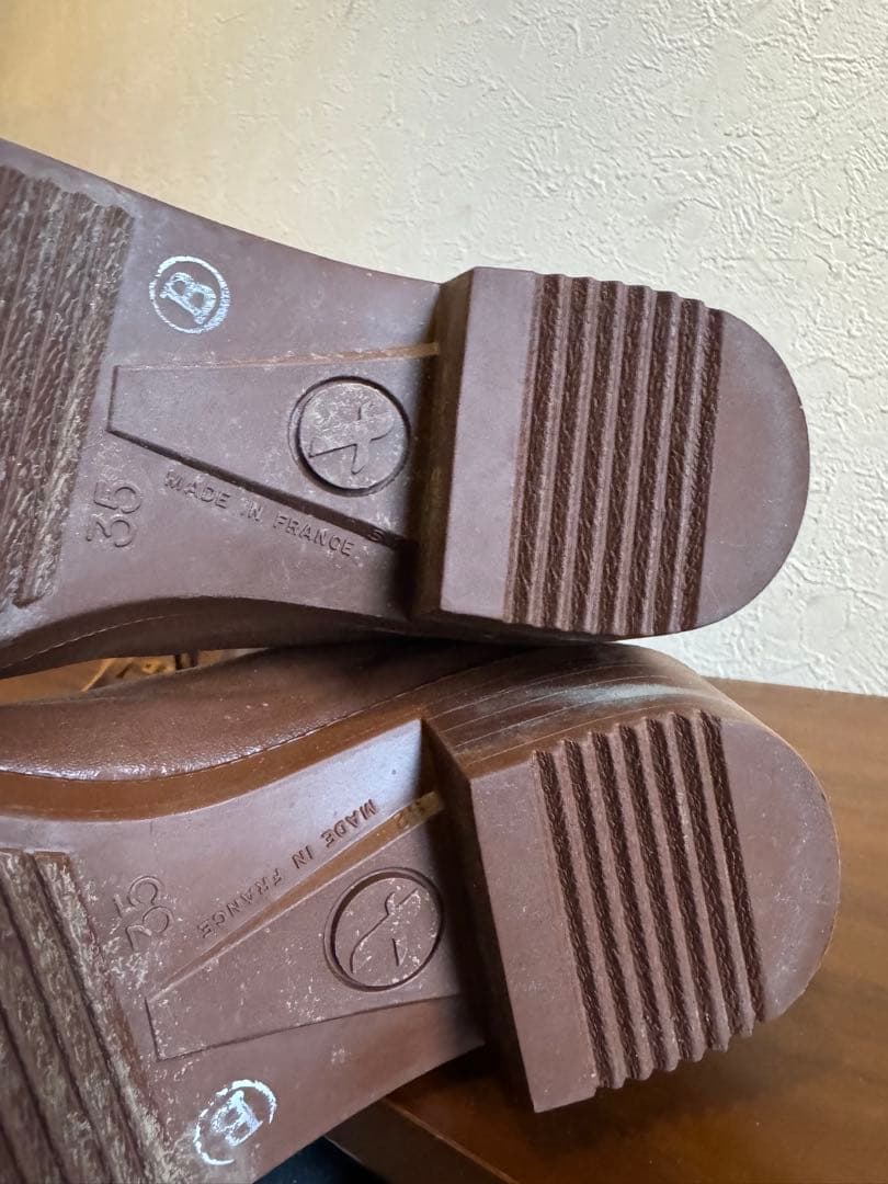 AIGLE フランス製 レインブーツ エーグル レースアップ 長靴 ニーハイ