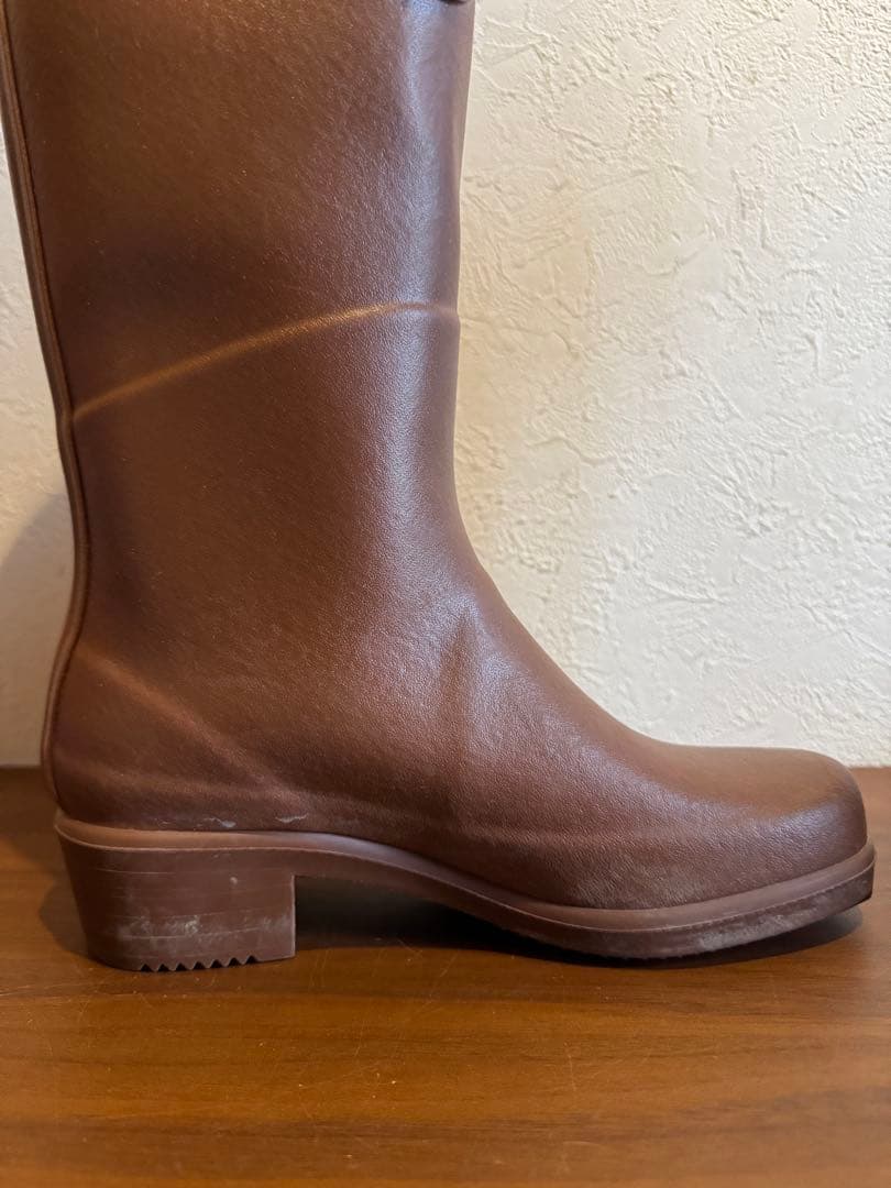 AIGLE フランス製 レインブーツ エーグル レースアップ 長靴 ニーハイ