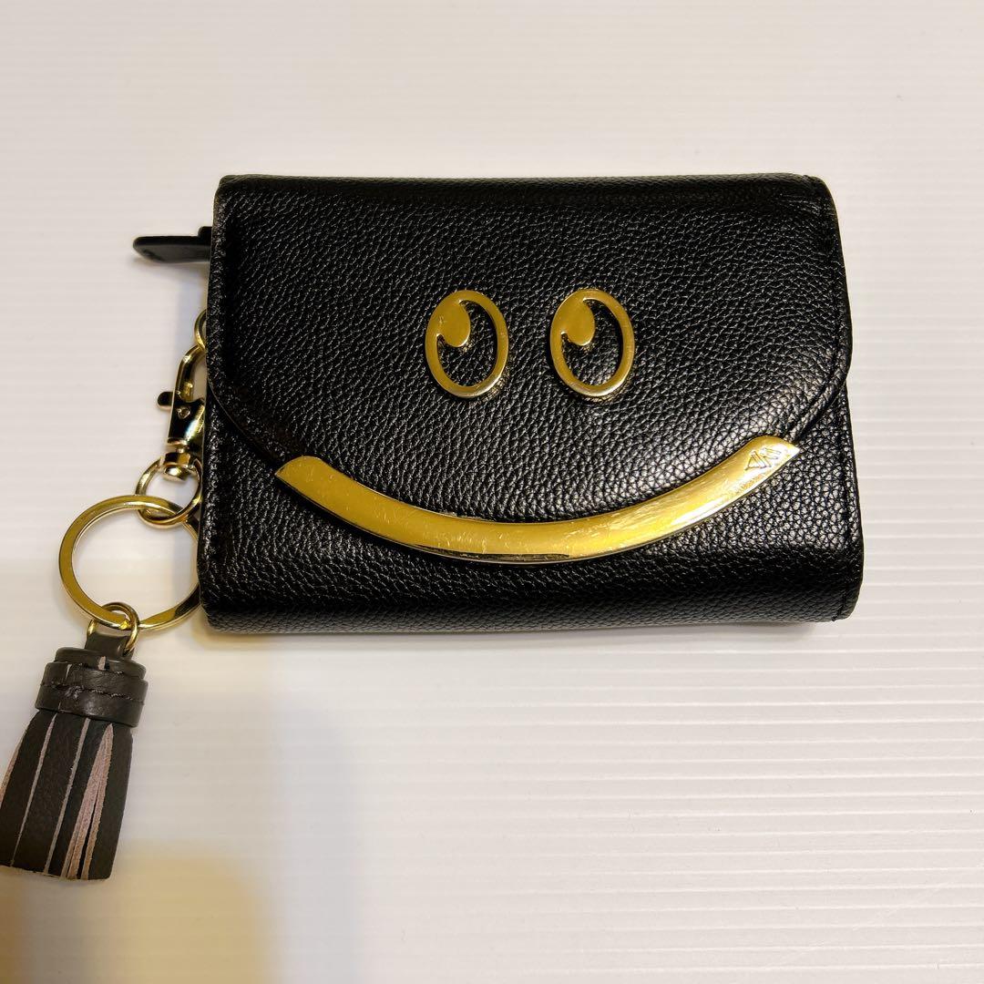 ACCOMMODE アコモデ ハンサムスマイル ハーフムーン 三つ折財布