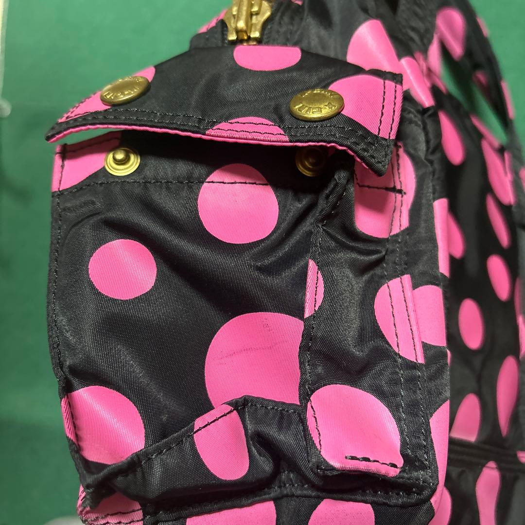 限定品PORTER ポーターX-girl 草間彌生 ボストンバッグ 水玉 ピンク