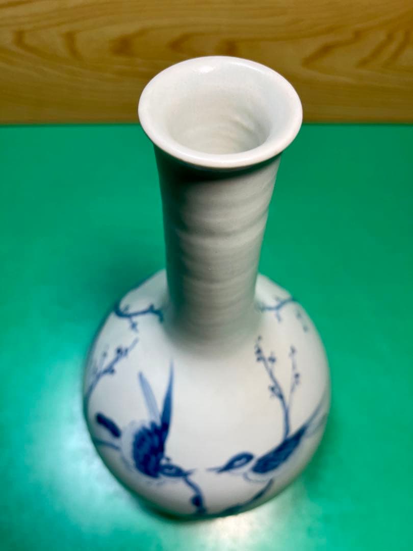 李朝染付/ 分院/ 花鳥図/ 徳利１個