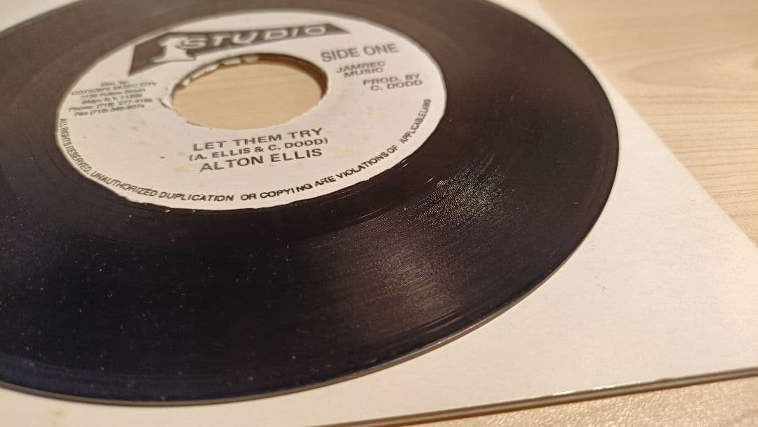 名盤☆レゲエ　７インチ　Alton Ellis /Let Them Try