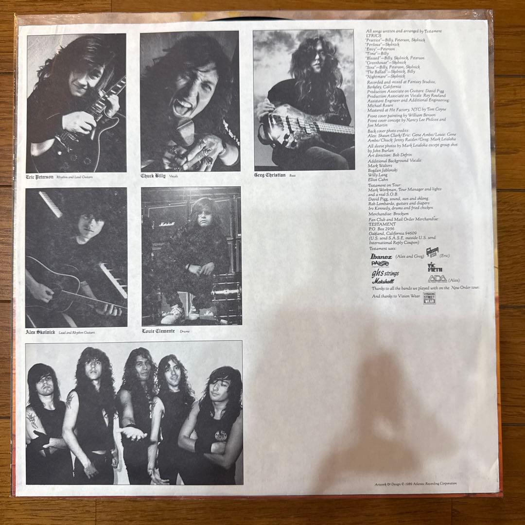 激レア TESTAMENT PRACTICE WHAT YOU〜 レコード LP