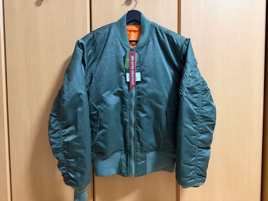 シ*ン様 【新品】ALPHA INDUSTRIES別注 ウォッシュ加工 MA-1