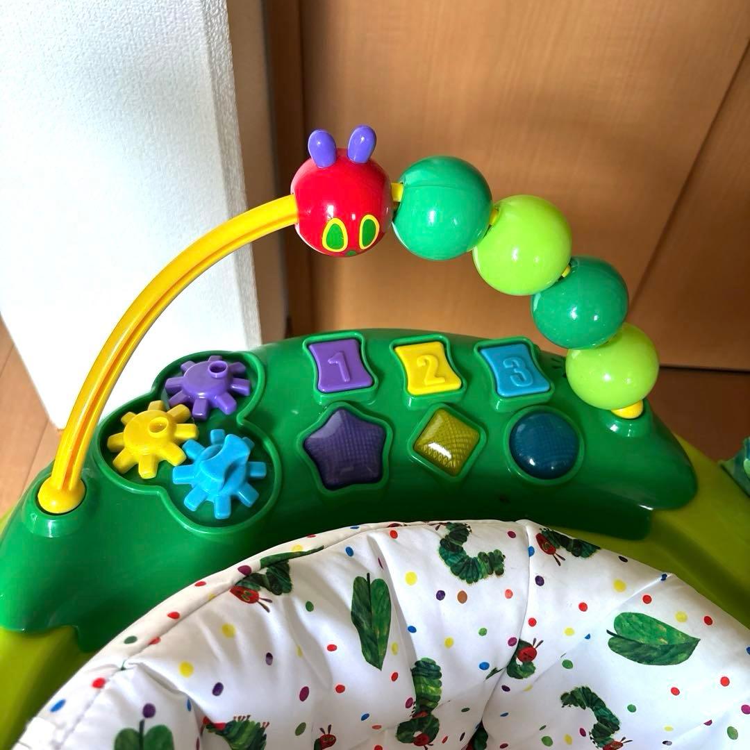 【美品】はらぺこあおむし ジャンパルー 日本育児 アクティビティジャンパー