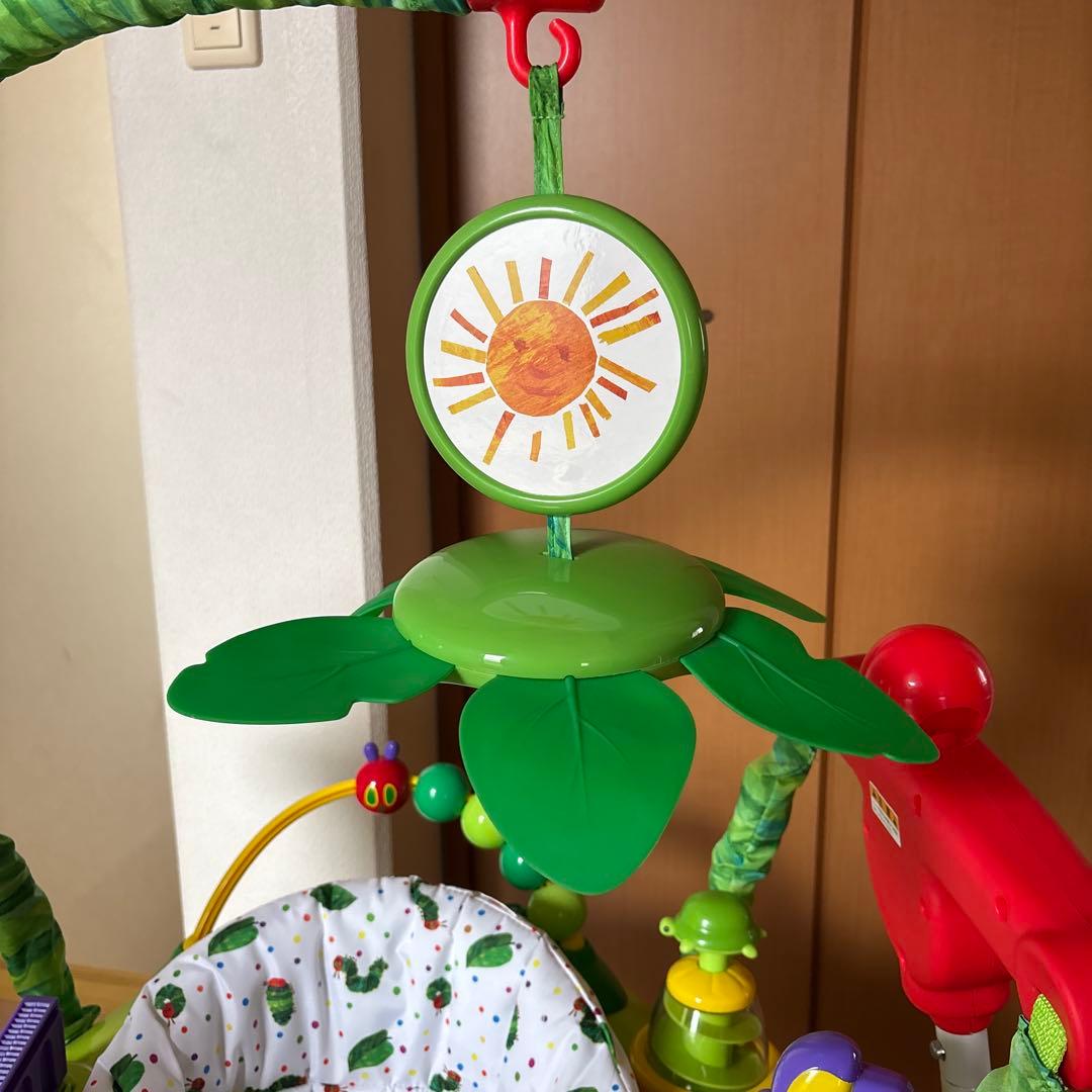 【美品】はらぺこあおむし ジャンパルー 日本育児 アクティビティジャンパー