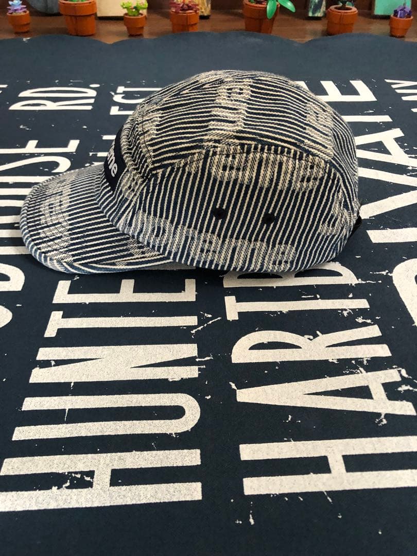 Supreme Denim Camp Cap Stripe ヒッコリー　完売品
