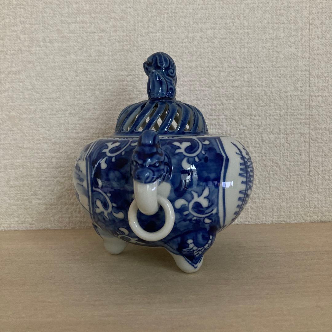 香炉　九谷焼　旭山窯