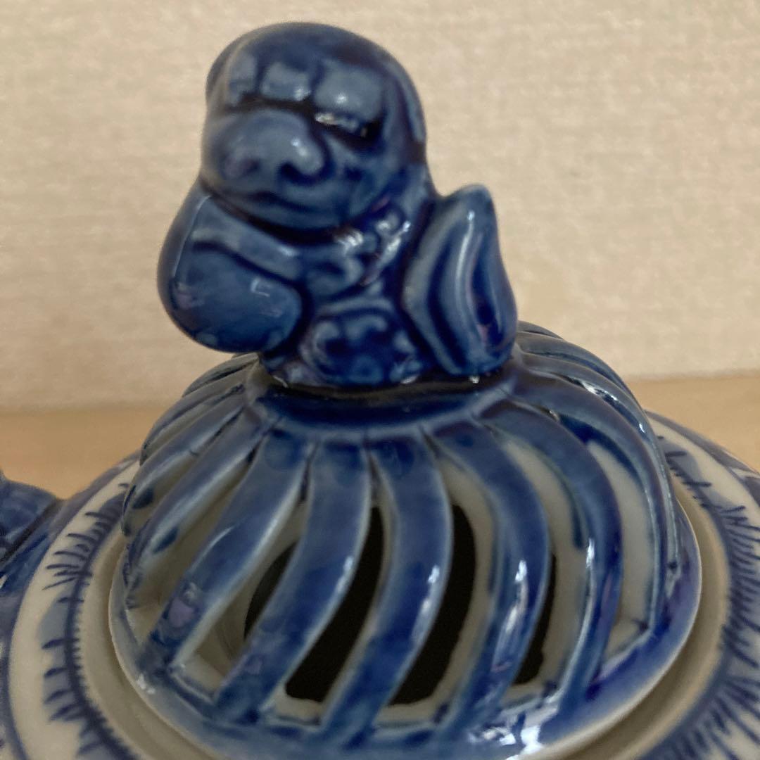 香炉　九谷焼　旭山窯