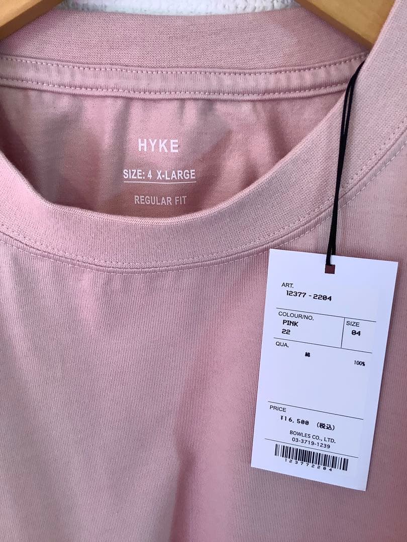新品　HYKE コットンTシャツ