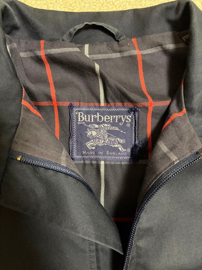 BURBERRY ハリントンジャケット　スイングトップ　ネイビー