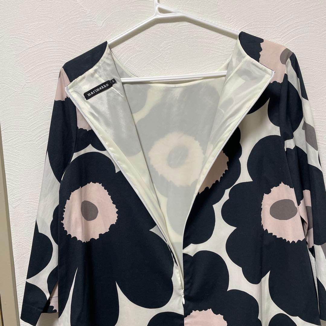 【美品】マリメッコ ワンピース M 花柄 膝丈