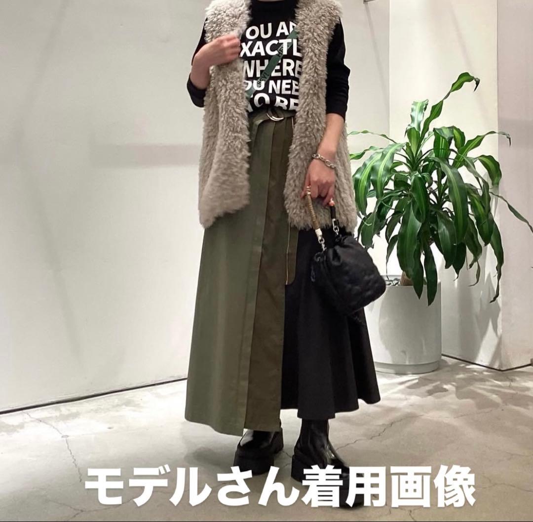 ＊さくら＊ページ！美品！RISLEY リズレー　コンビ バイカラースカート