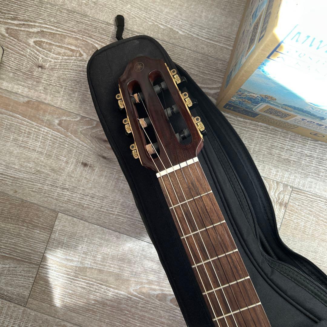 エレキギター メイプルネック Yamaha サイレントギター ケース付き