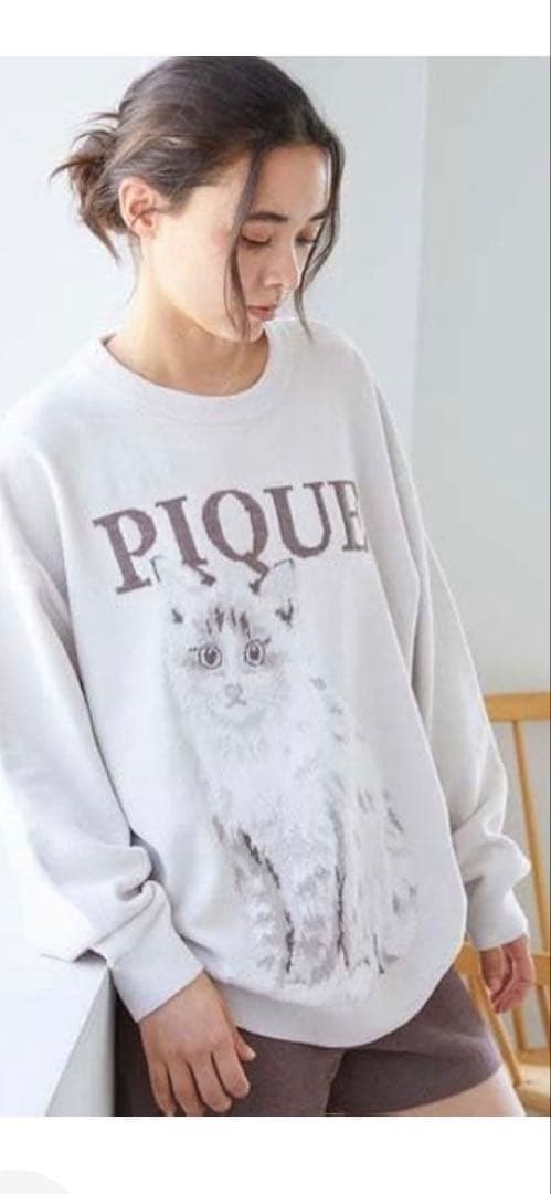 gelato pique CATジャガードプルオーバー ＆ ショートパンツ