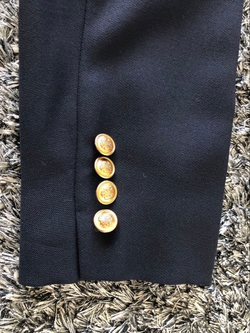【大きめ極美品】ローレンラルフローレン　紺ブレL ワッペン　金ボタンUSA製