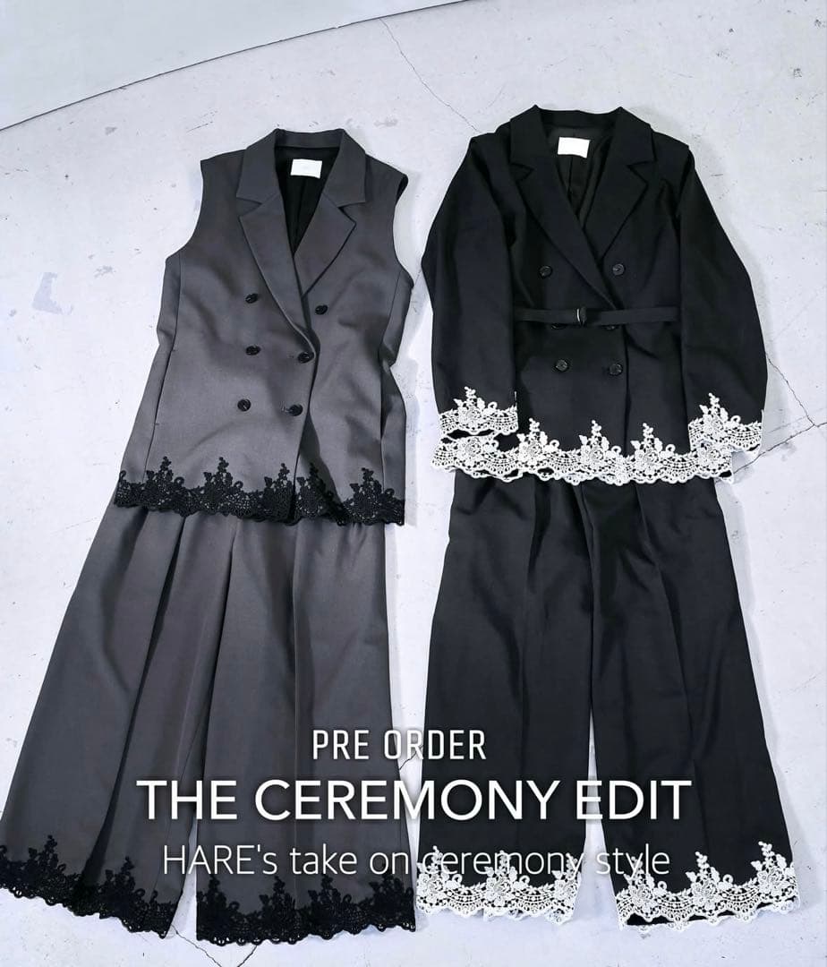 HARE CEREMONY 2WAYレースジャケット/ベスト