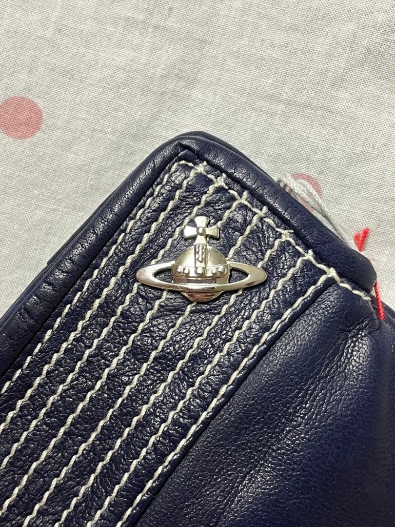 Vivienne Westwood ネイビー 羊革レザー手袋24cm