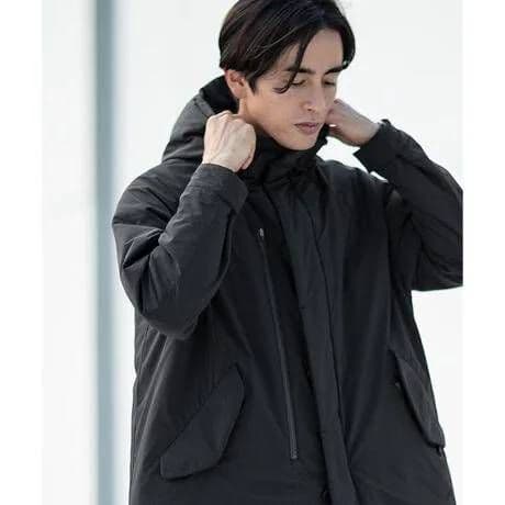 西川ダウン　ナノユニバース　ロングモッズコート　機能中綿