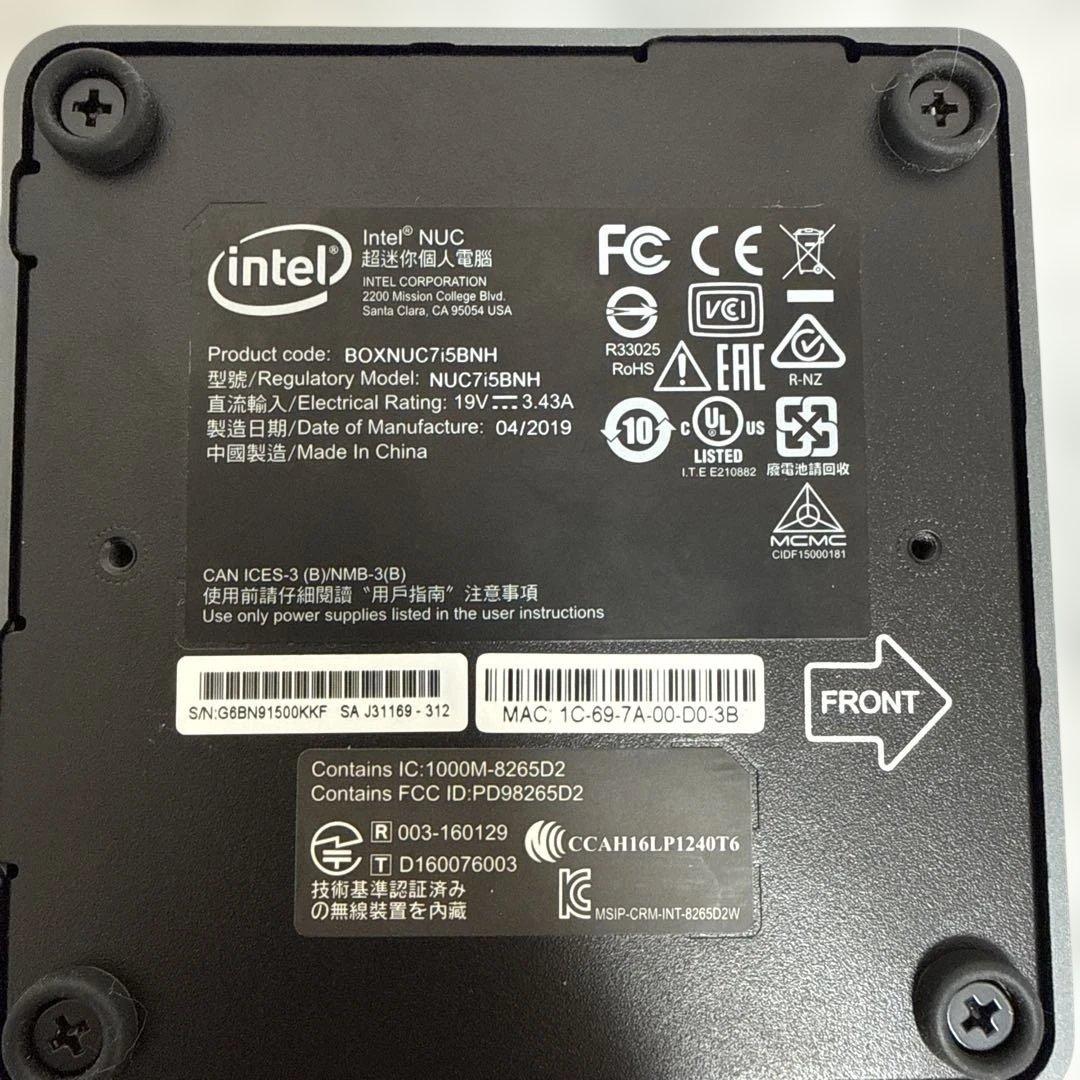 オ*ム様 Intel NUC7i5BNH ミニPC