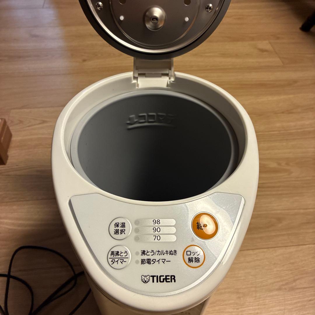 TIGER 電気ポット 温度設定98℃ 90℃ 70℃