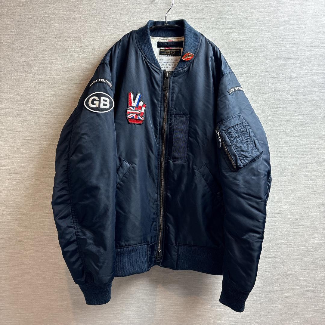 美品 GB SKINS B-15 フライトジャケット S ナノユニバース MA1