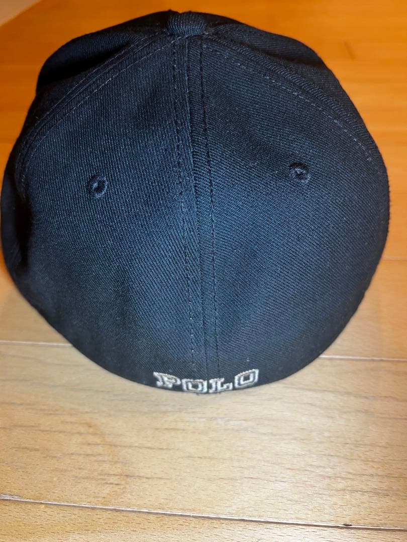 POLO インディアンヘッド刺繍 キャップ 黒