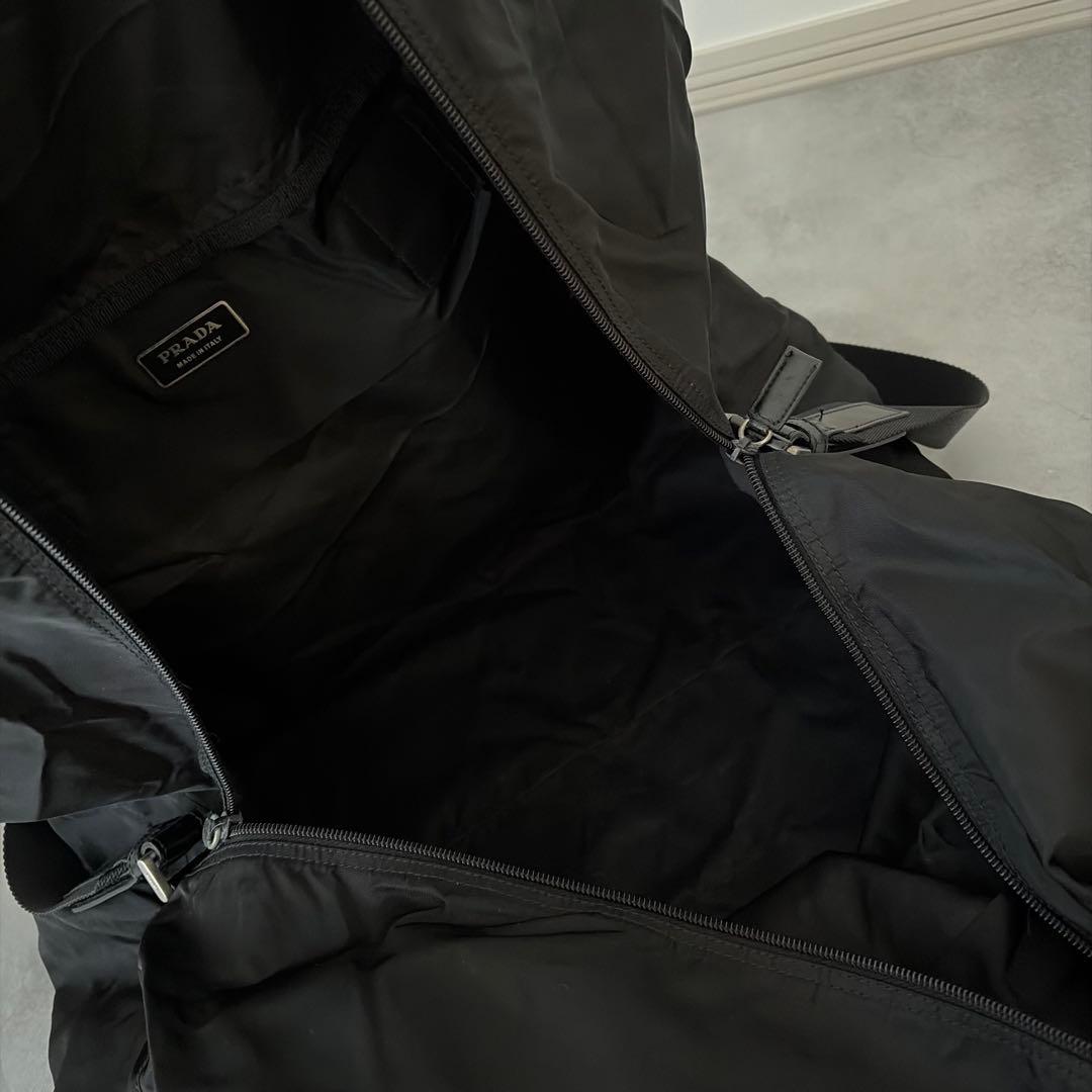 【美品✨】PRADA ボストンバッグ　2way 三角ロゴ　ナイロン　軽量　大型