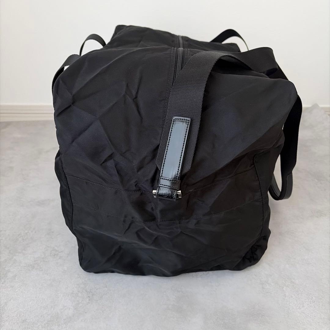 【美品✨】PRADA ボストンバッグ　2way 三角ロゴ　ナイロン　軽量　大型
