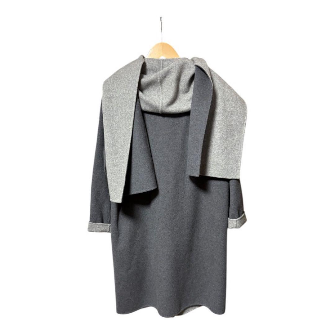 【土日価格】美品Theory ダブルフェイスストール付　カシミア混