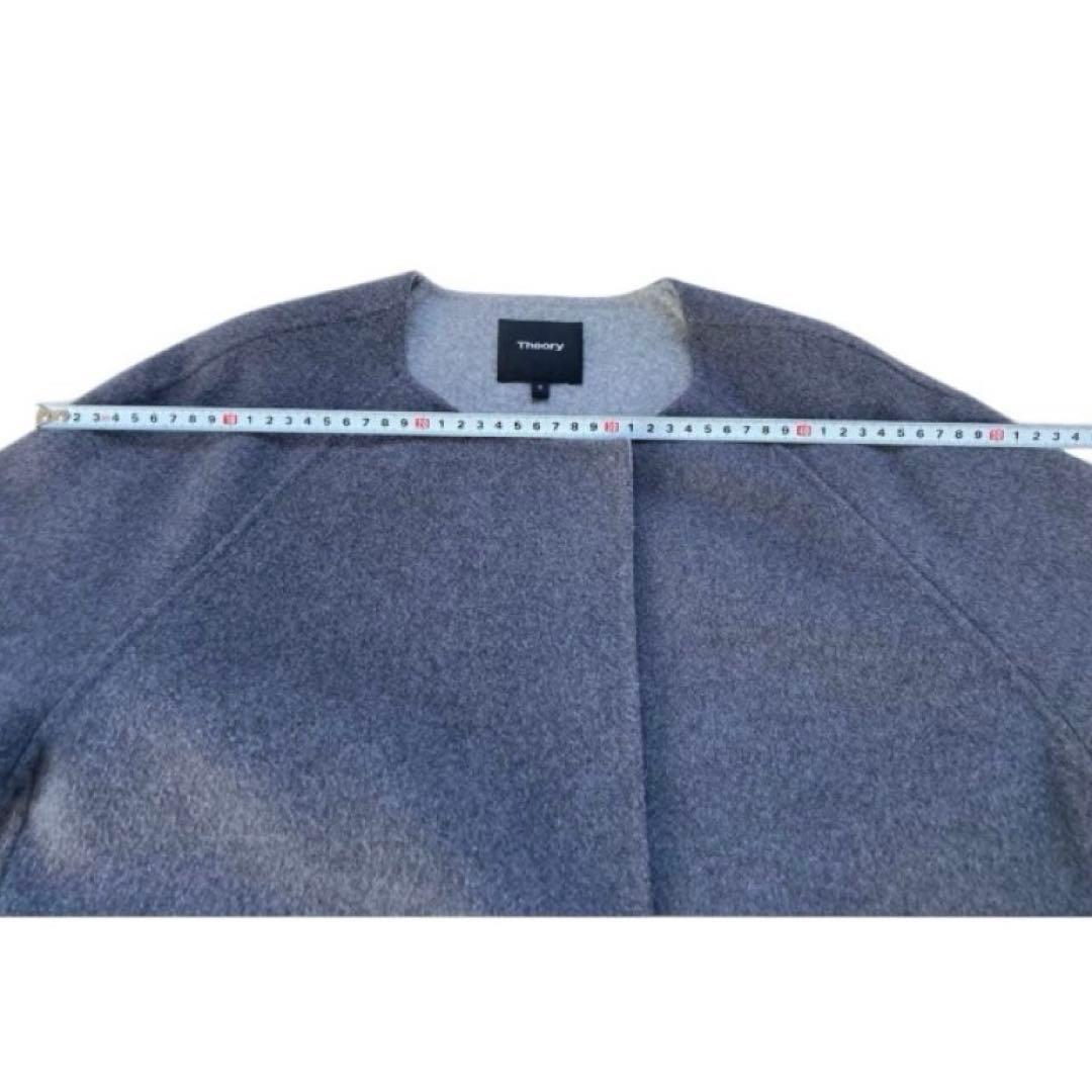 【土日価格】美品Theory ダブルフェイスストール付　カシミア混