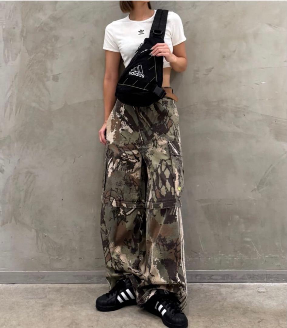 adidas★ジップオフカーゴパンツ★2way‼️Sサイズ