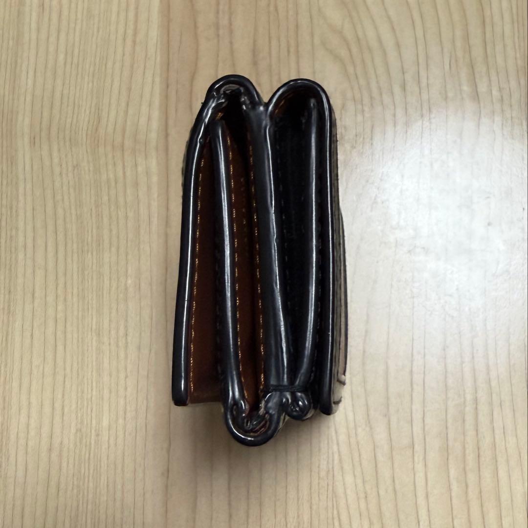 【極美品】BURBERRY 三つ折り財布 ストライプ