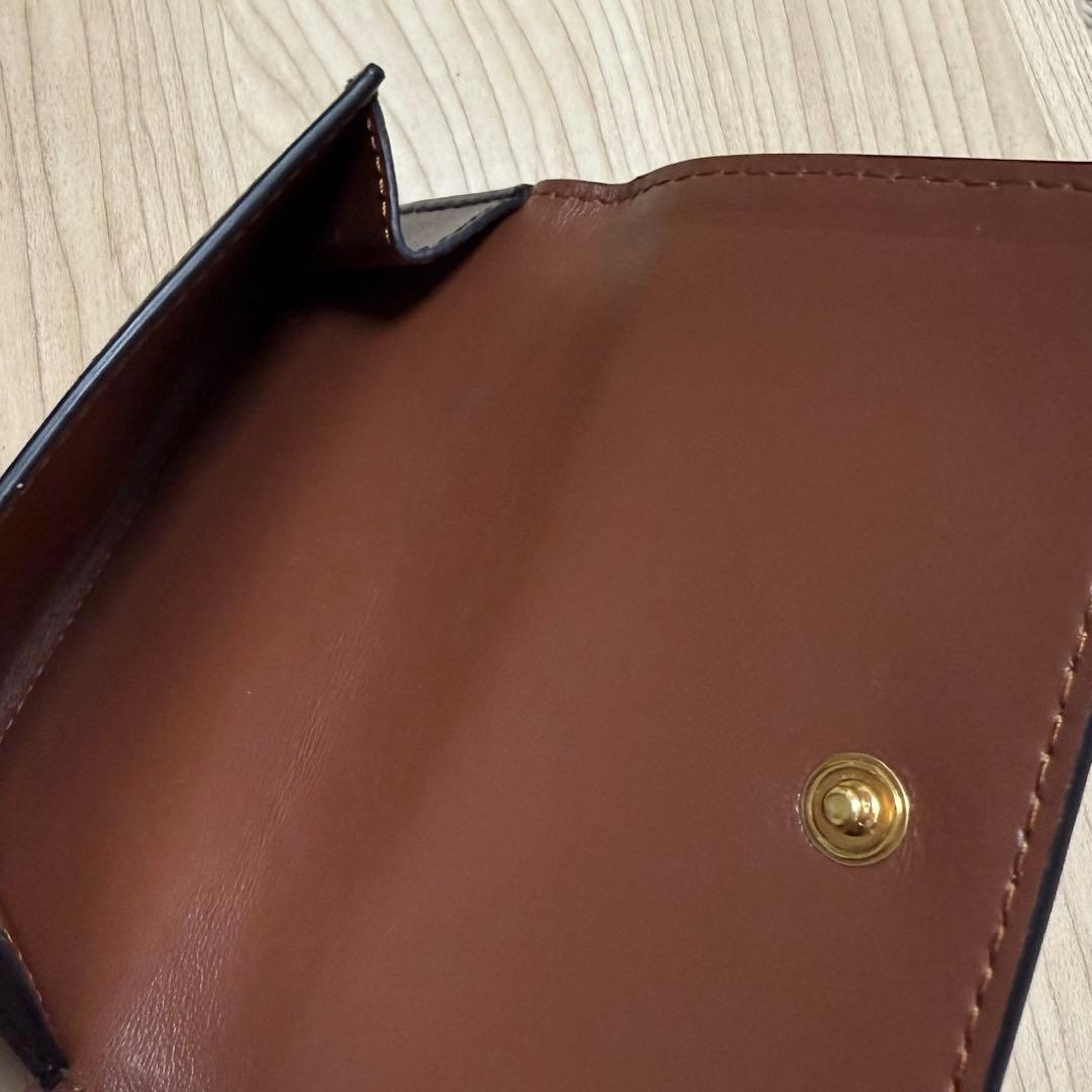 【極美品】BURBERRY 三つ折り財布 ストライプ