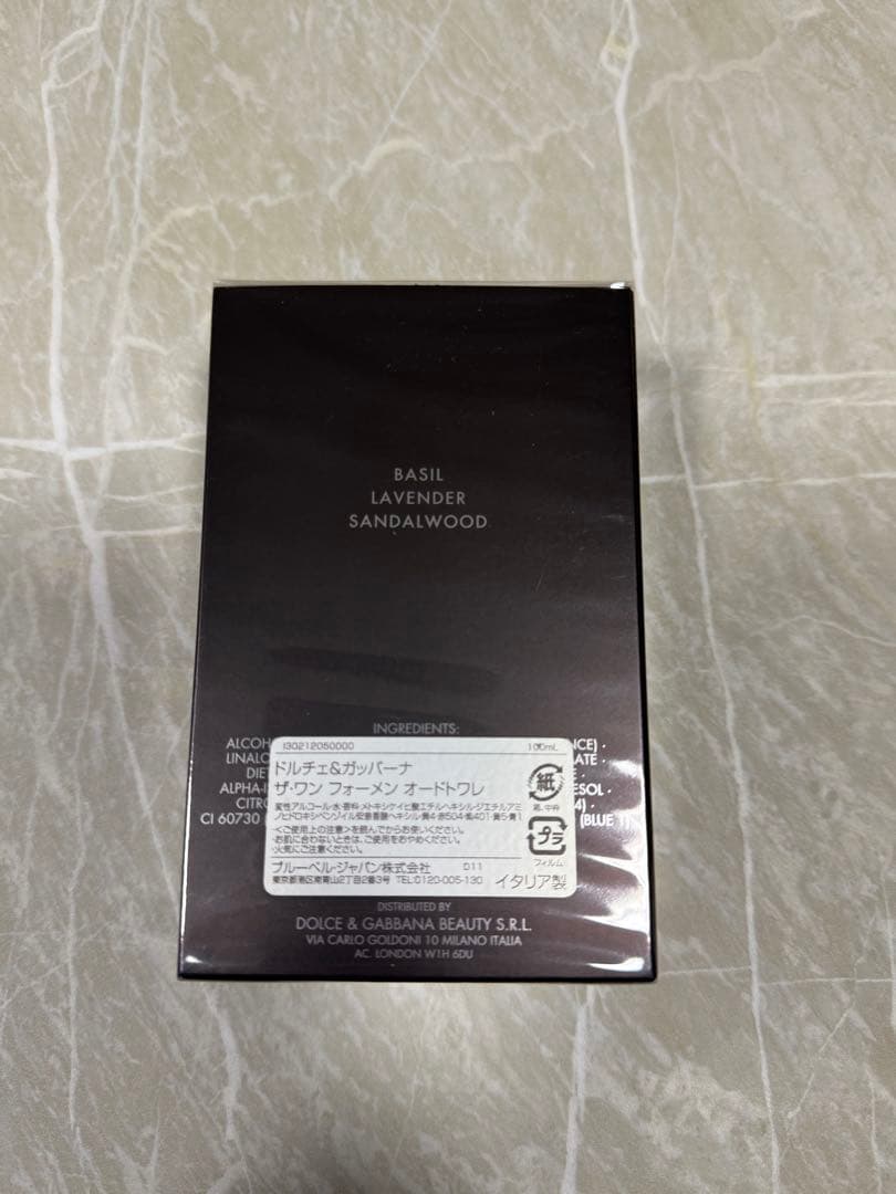 【新品未開封】ドルチェ＆ガッバーナ ザ・ワン オードトワレ 100ml