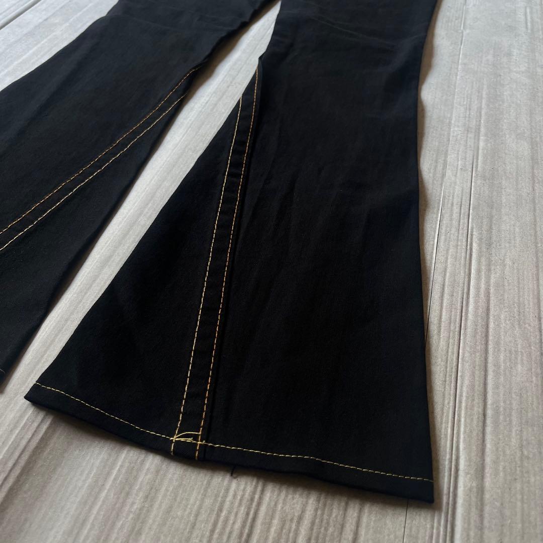 TRUE RELIGION ブラックデニム USA製 フレア ブーツカット 24