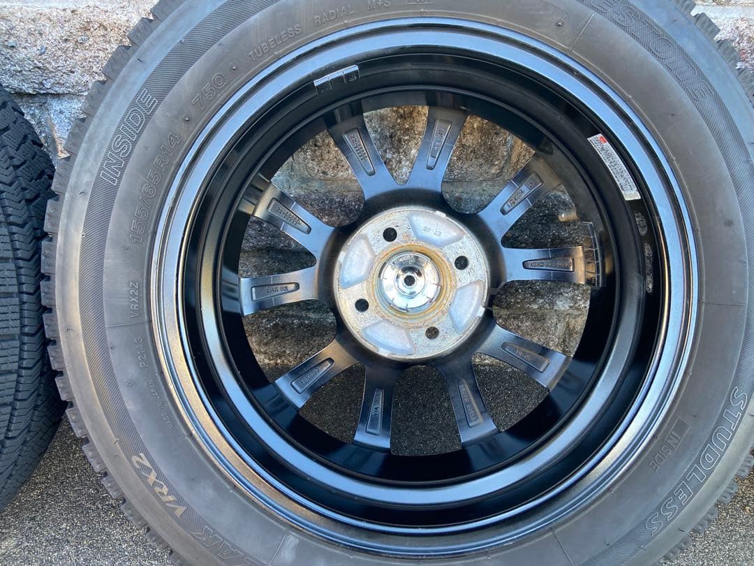 【ももがみ】ホイール付ブリザックVRX2♪155/65R14♪２本その①