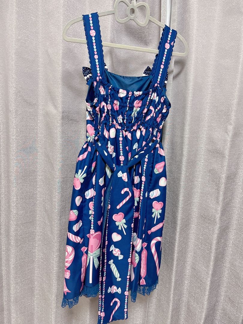 Angelic Pretty JSK ネイビー キャンディ柄 ロリィタ