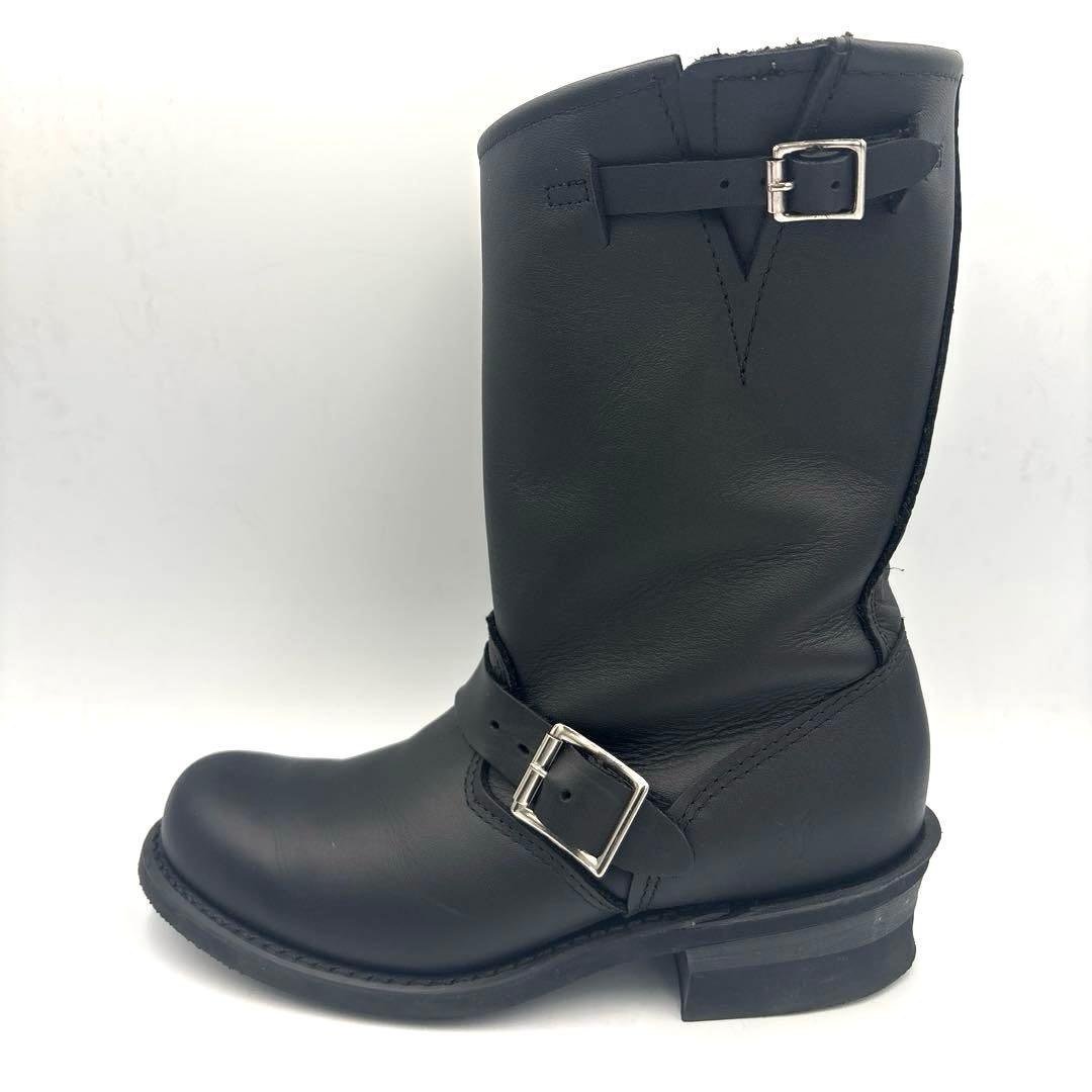 フライ FRYE エンジニアブーツ【7】23.5～24cm ブラック ベルト