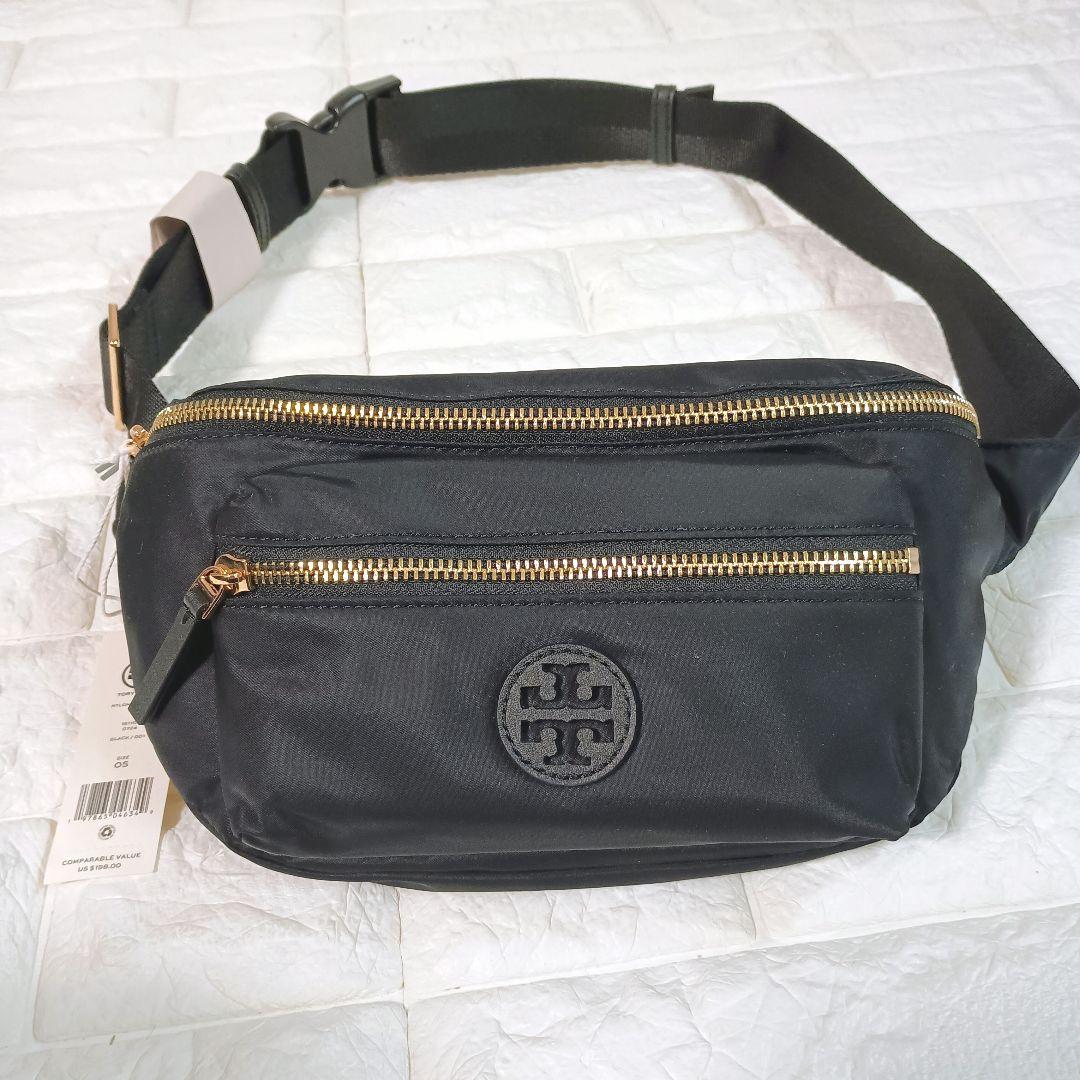 新品 TORY BURCH トリーバーチ ウエストポーチナ イロン 黒
