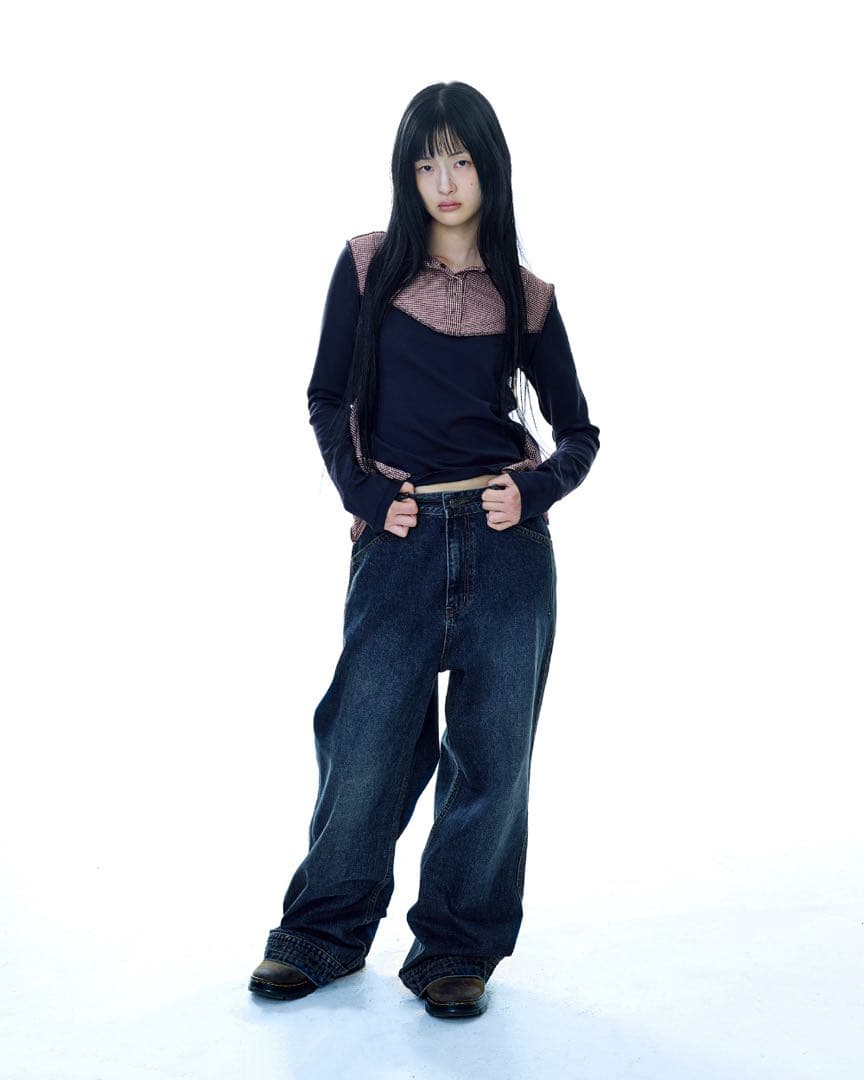 パンツ coyseio DEEP DENIM PANTS NAVY