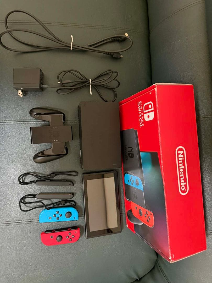 Nintendo Switch 本体 赤/青 付属品一式