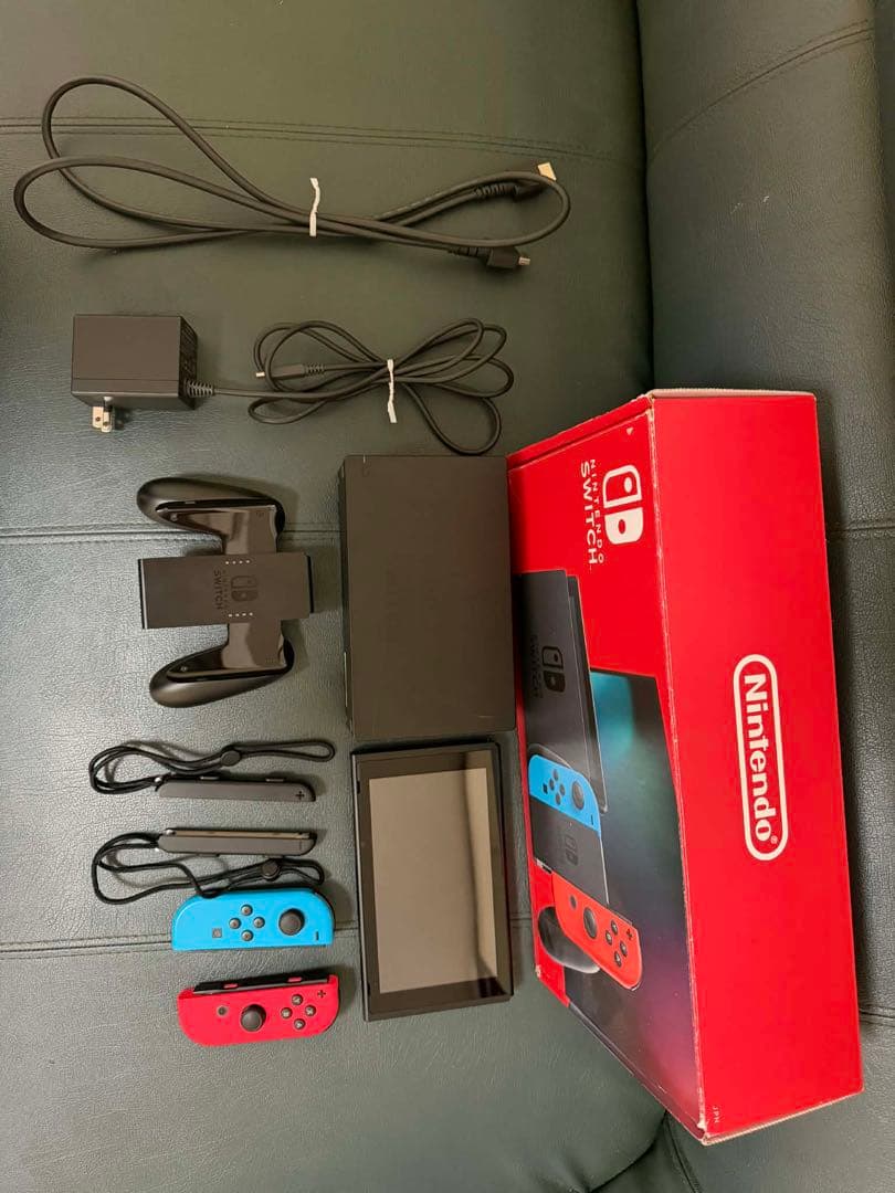 Nintendo Switch 本体 赤/青 付属品一式