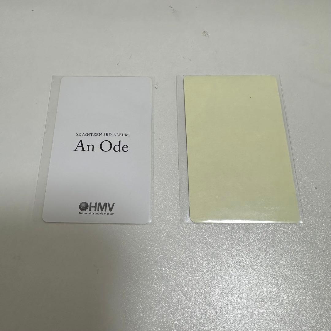 seventeen セブチ トレカ ジョンハン hmv an ode