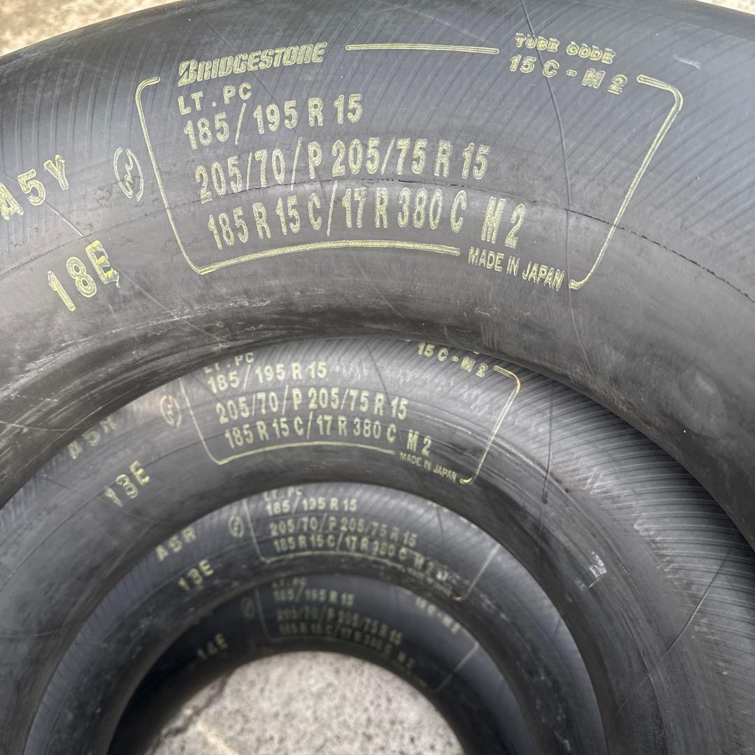 送料込み♪BS タイヤチューブ　185/195R15等　15インチ用　4本SET